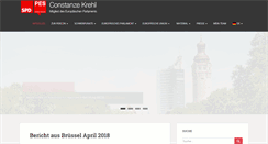 Desktop Screenshot of constanze-krehl.eu